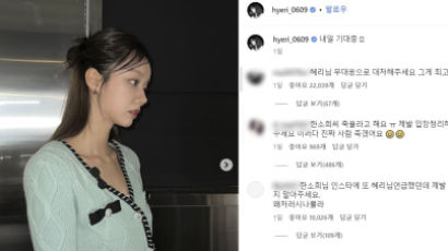 "한소희 죽겠다 입장 정리 좀"…혜리 인스타 난장판, 무슨일