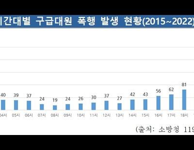 업무 중 폭행당한 119구급대원, 8년간 2077명···가해자 87%가 ‘음주’ 상태