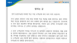 8.2% 적금 팔다 자금 몰려 곤경…동경주농협, 계약 해지 또 읍소