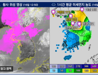 모레까지 전국에 황사, 당분간 낮에는 다시 초여름 날씨