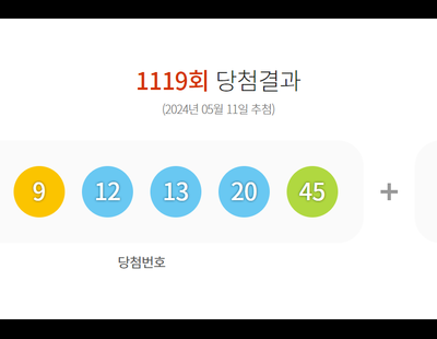 1119회 로또 1등 ‘1, 9, 12, 13, 20, 45’···보너스 ‘3’