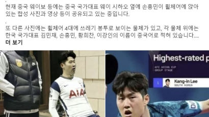 손흥민 휠체어 합성사진 본 서경덕 "중국내 '혐한' 심각하다"