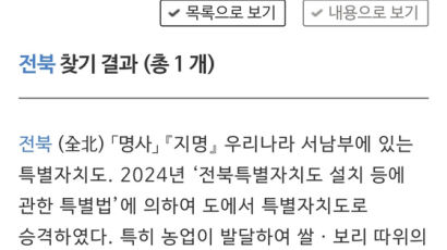 [단독] "김제 사금, 장수 몰리브덴 유명"…국립국어원 '전북특별자치도' 엉터리 설명 논란