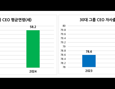 30대그룹 CEO 평균연령 58.2세…재무통 출신 늘어