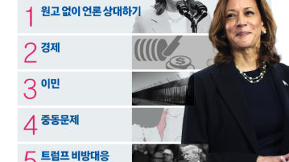 언론대응·경제·이민·중동·트럼프 막말…'상승세' 해리스 극복해야할 5가지