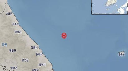 기상청 "강원 동해 북동쪽 바다서 규모 3.0 지진…피해 없을 듯"