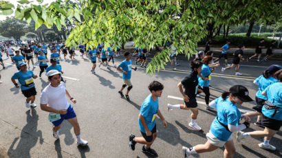 1.3만명 뛰는 마라톤 코스에 골프공 날아와…2명 얼굴 '퍽'